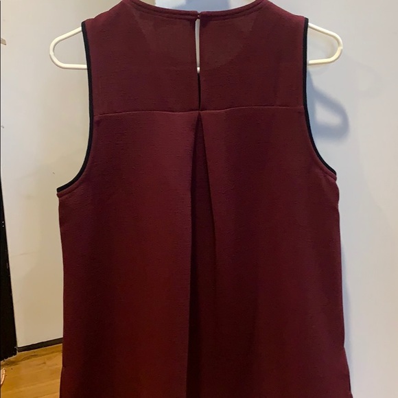 Madewell Burgundy Tank Blouse Size M - Picture 4 of 4